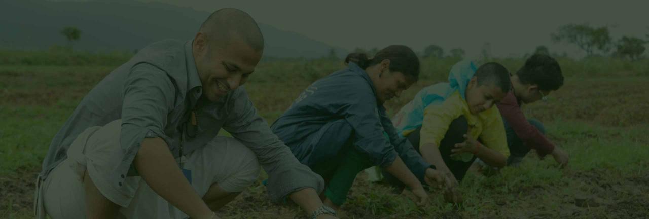 Volunteer with Project GreenHands, pilot project of Cauvery Calling