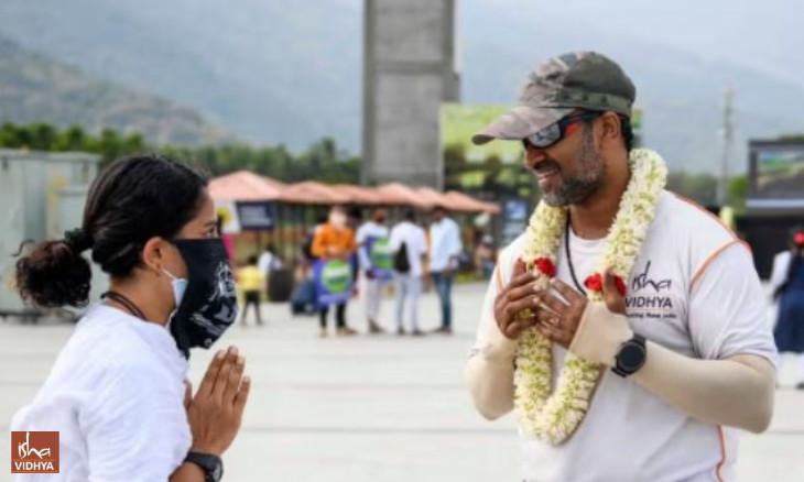 Mumbai Dentist Dr Aditya Sahu Runs 1260 km for Isha Vidhya 
