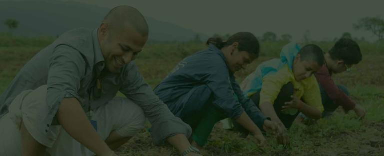 Volunteer with Project GreenHands, pilot project of Cauvery Calling